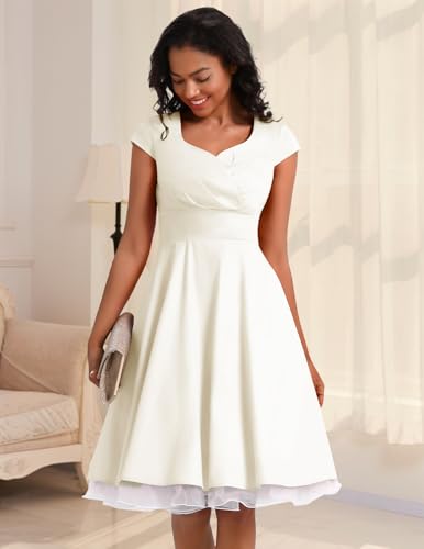 Image of Bbonlinedress Women Short 1950s Retro Vintage Cocktail Party Swing Dresses