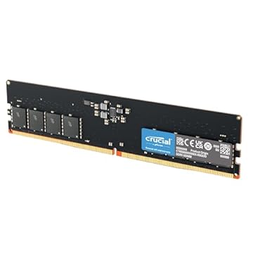 Crucial RAM DDR5 de 16 GB, memória de desktop CL40 de 4800 MHz, UDIMM de 288 pinos, compatível com Intel Core de 12ª geração e AMD Ryzen 7000 - CT16G48C40U5