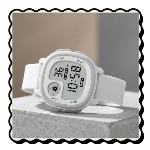 Image of WISEWALKER Kids Digital Sports Watch LCD Display with Light & Alarm Function Water Resistant Wrist Watch for Boys & Girls Unisex Watch