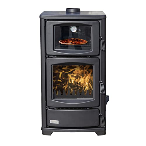 Foto von Kaminofen mit Backfach Teba TS 16 Mehrfachbelegung Holzofen 8 kW Kamin Ofen Holz Holzherd Küchenofen