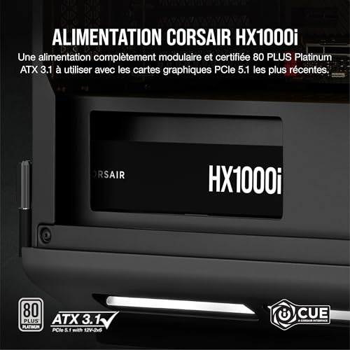 Corsair HX1000i 80PLUS Platinum ATX 3.1 - vue 7