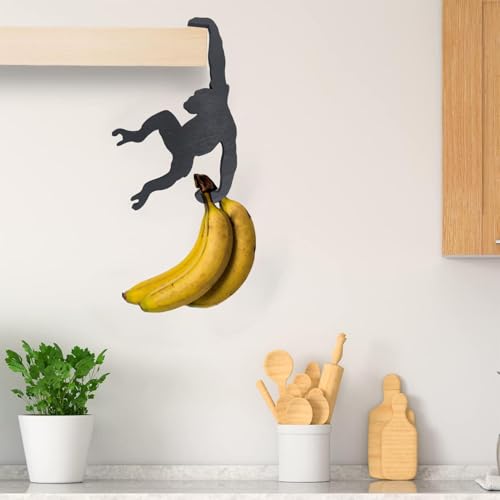 Banana Balancing Hook, Modern Banana Hanger Tree Stand, Monkey Banana Tree Stand, Modern Banana Hanger Tree Stand, Creative Monkey Banana Balancing Hook for Home - Image 2