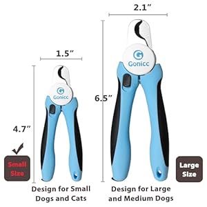   gonicc-Professional-Small-Dog-and-Cat-Nail-Clippers-Sharp-Stainless-Steel-Pet-Nail-Trimmerswith-Free-Nail-File-in-Handle-for-Rabbit-Small-Animal-with-Safety-Guard-to-Avoid-Overcutting