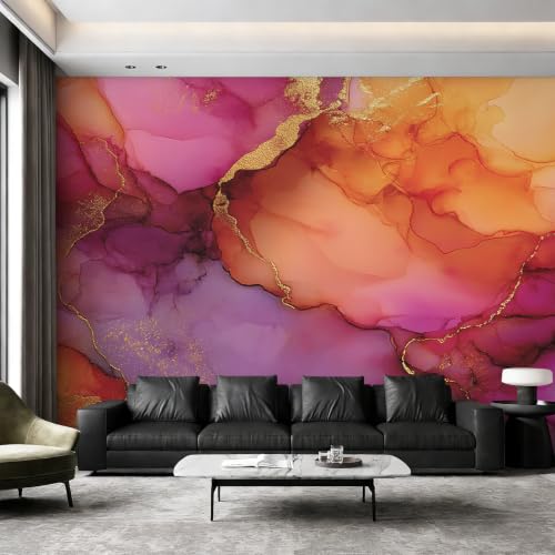 Papier peint marbre moderne intissé pour masquer les imperfections des murs - 4