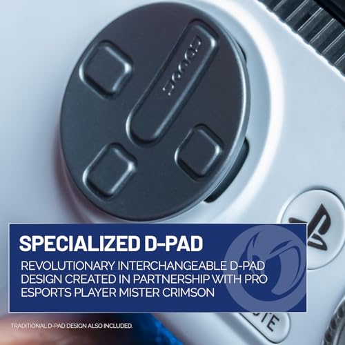 NACON Revolution 5 Pro Officially Licensed PlayStation Wireless Gaming Controller for PS5 / PS4 / PC - Hall Effect, Trigger Stops, Mappable Buttons, Bluetooth Audio - White