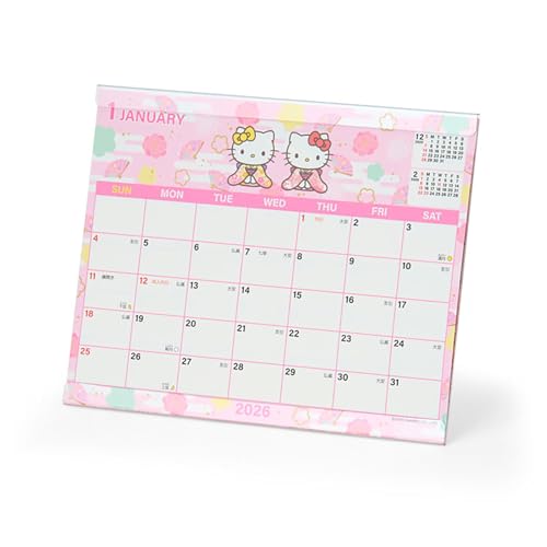 サンリオ(SANRIO) シートカレンダー 2026 ハローキティ 紙 卓上 622265のサムネイル