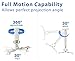Mount-It! Ceiling Projector Mount | Full Motion and Height Adjustable from 14.5-21.5 Inches | Universal Bracket Fits Epson, Optoma, Benq, and Viewsonic Projectors | 30 Lbs Capacity (Medium)