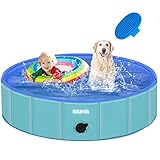 【Múltiples ocasiones】: nuestra piscina para perros se puede utilizar no solo como piscina para mascotas, piscina infantil de verano, piscina para niños, sino también como piscina de bolas, caja de arena, cesta de almacenamiento y cama para cachorros, etc. Nuestra piscina para perros es ideal para el baño, pastizales, jardín interior y exterior y playa.