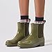 planone Short Rain Boots Women Fashion Waterproof Chelsea Boots for Women Light Outdoor Garden Shoes Ankle Muck Boots for Ladies Non Slip Work Shoes Rubber Boots with Premium Comfort Insole
