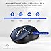 Bluetooth Wireless Mouse for Laptop,USB+BT×2,USB-C Charging,Quiet Multi Device Mouse,Metal 4-Way Super Scrolling,± 3200 DPI,10 Button,Plug&Play,Ergo Computer Cordless Mice,for iPad/Tablet/Mac/PC/Phone