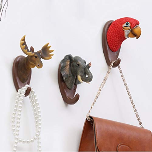 Patère murale animalière rétro aux finitions sculptées d'exception