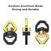 Digtichnny Swing Swivel, 35KN Safety Rotational Device, Swing Spinner for Web Tree Swing, Aerial Dance, Children's Swing, Hanging Hammock Black-Gold