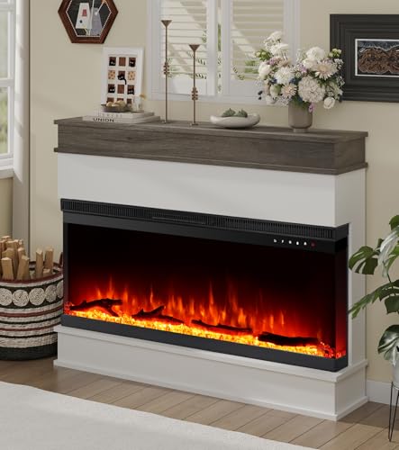 M.C.Haus 3-seitiger elektrischer Kamin-Einsatz - Minimalistischer Kamin -...