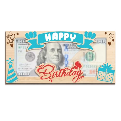 Wooden Birthday Money Holder, Happy Birthday Gifts For Friends Boys Girls, Cash Holder Holiday Party Supplies -01