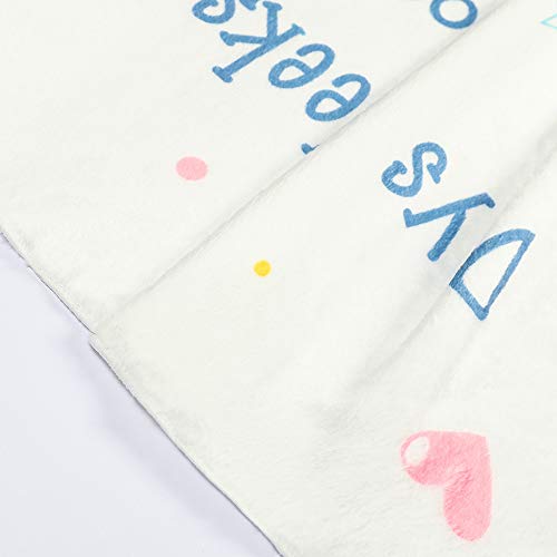 Anself Marcos mensais do bebê Cobertor de Flanela Macia Foto Foto Prop Fundo Presentes de Aniversári