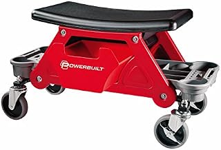 Powerbuilt Heavy Duty Roller Mechanics Seat and Brake Stool with 4-in. Rubber Swivel