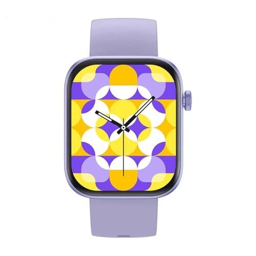 COLMI P71 Smartwatch mit Gesundheitsüberwachung, IP68 wasserdicht, Sprachassistent, IPS-Display für iOS und Android (Violett)