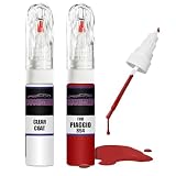 Kit di riparazione per vernice per ritocchi con vernice trasparente per PIAGGIO ROSSO DRAGON 894
