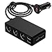 Tesla's 120W 3-Socket Cigarette Lighter Power Adapter, 12V/24V DC Outlet Splitter with 6.8A 4-Port USB Car Charger iPhone X/8/7/6s/6 Plus, iPad, Samsung Galaxy S6/S6 Edge, GPS and more