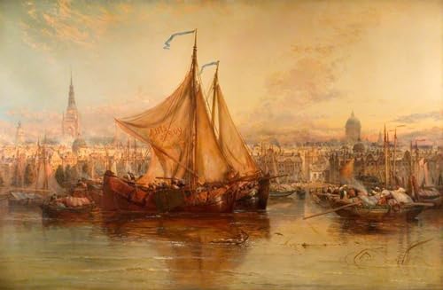 Le port d'Amsterdam par Webb voyagez dans le temps avec ce grand tableau mural vintage