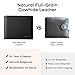 Genuine Leather Wallet for Men 12 Cards Mens Wallet Bifold Rfid Blocking with 2 ID Windows Card Holder Wallet with Gift Box
