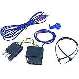 CARROFIX Trailer Adapter 4 Pole to 5 Pole Flat Wiring for Boat & Utility Trailers Vehicle End 4 Way to 5 Way Conversion