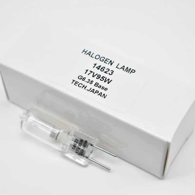 14623 17V 95W G6.35 Bombilla halógena de cuarzo de doble aguja Luz de funcionamiento de sillón dental(2 pieces)