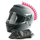EXQUIMEUBLE レトロ装飾モーターサイクルヘルメットパッチ ピンク弧形 耐久素