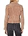 [BLANKNYC] womens Luxury Clothing Cropped Suede Leather Motorcycle Jackets Comfortable Stylish Coats, Coffee Bean, X-Small US