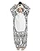 ABENCA Penguin Onesie Kids Animal Costume Girls Pajamas One Piece Plush Sleepwear Cosplay Halloween Christmas.Grey Snowflake.140