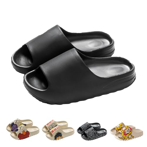 Cloud Slippers and Pillow Slippers for Women and Men,Quick Drying Open Toe Thick Soft Slides,Beach Shoes Water Shoes Non-Slip Indoor and Outdoor Sandals