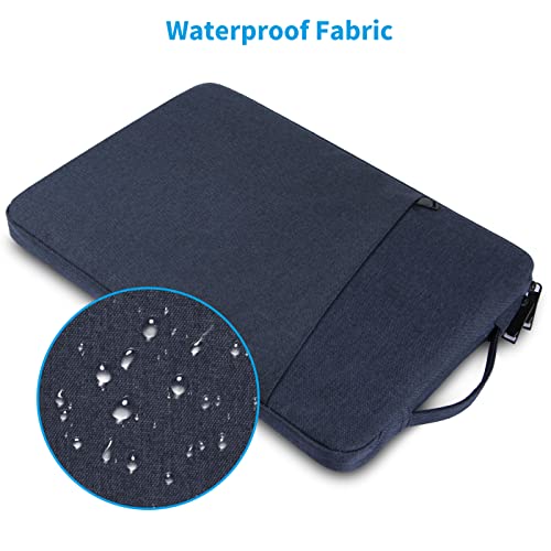 Chelory 13 14 Inch Laptop Sleeve Case Compatible with 13 Inch MacBook Air Pro 14 Inch MacBook Pro, 13.3 13.5 14 Inch Notebook Ultrabook Computer Tablet iPad Shock Resistant Protective Bag, Dark Blue by Chelory - Image 4