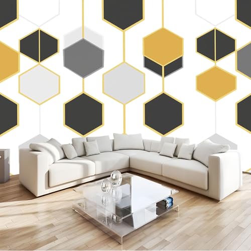 Fotomurales Papel pintado Geometría 300 x 210 cm Papel pintado tejido no tejido Decoración de Pared decorativos Murales