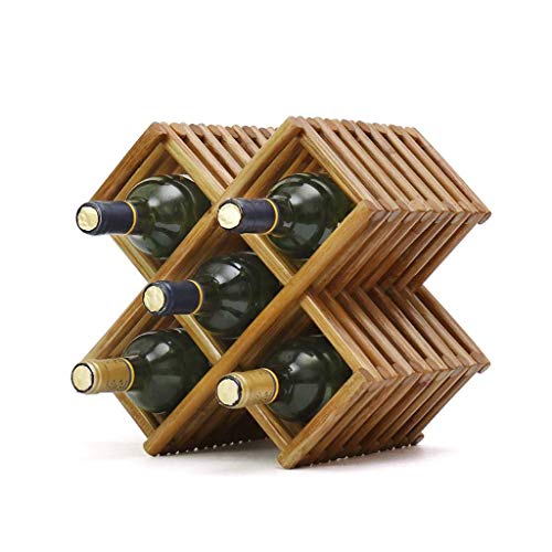 Mueble para botellas de vino de madera maciza miniatura 1