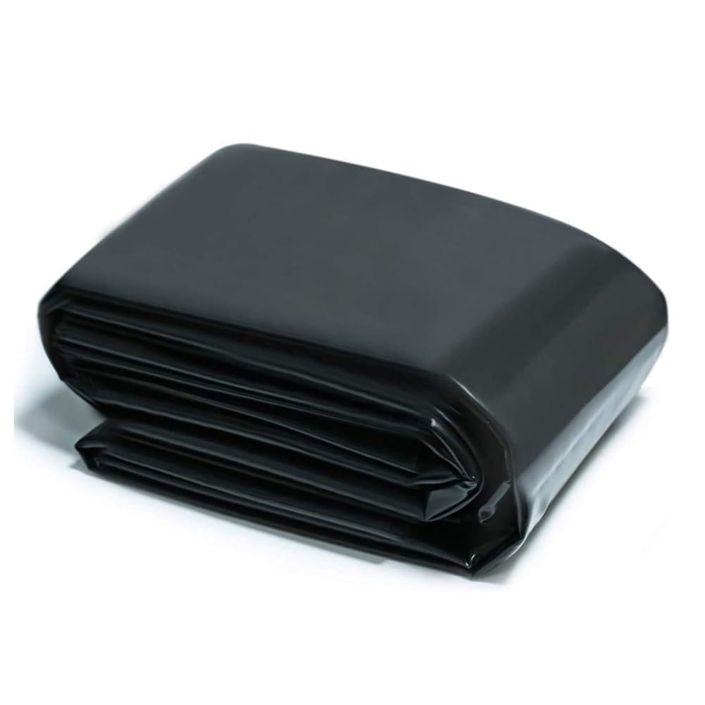 Rivestimento spesso 0,2 mm in PE nero per stagni di pesci e acqua. Caratteristiche: dimensioni: 3 x 4 m, 3 x 4,6 m, 4 x 4 m, impermeabile, per uso esterno, facile da installare