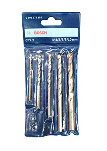 Bosch GSB 501 500-Watt Professional Impact Drill Machine (Blue),Corded Electric & Bosch 2608578155 Masonry Drill Bits Set-CYL-2 (4,5,6,8,10mm) Bosch GSB 501 500-Watt Professional Impact Drill Machine (Blue),Corded Electric & Bosch 2608578155 Masonry Drill Bits Set-CYL-2 (4,5,6,8,10mm)