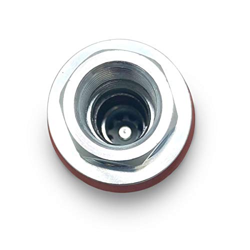 Image of 1 /2 inch (#8) SAE Thread Hydraulic Ag Female Quick Connect Coupler | 3 /4-16 ORB | ISO 7241-A | Push Pull Connect Under Pressure | Coupler for Tractor SCV, Ag Equipment, Skid Steer, Heavy Duty | Model TL98