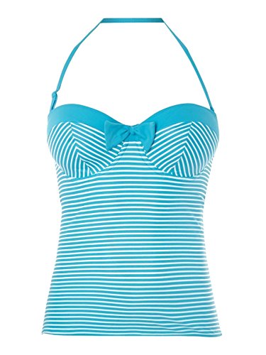 Freya Swim Womens Tootsie Underwired Bandeau Tankini Top size 30F in Blue