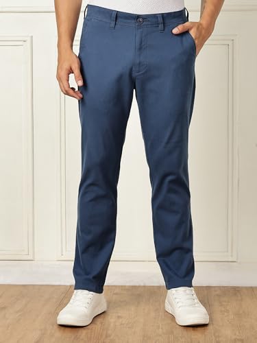 Image of Thomas Scott Men's | Solid | Regular Fit | Premiun Cotton | 4 Pocket | Formal wear Trouser | Casual Chino | Pants for Men