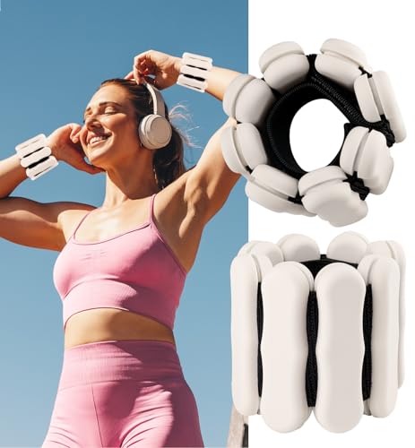 JORICY Wrist Weights Adjustable Ankle Weights for Men Women 2lb*2