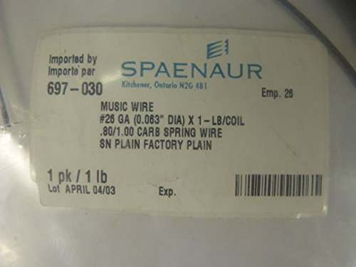 Spaenaur 697-030/#26 Galvanized Steel Music Wire 0.063