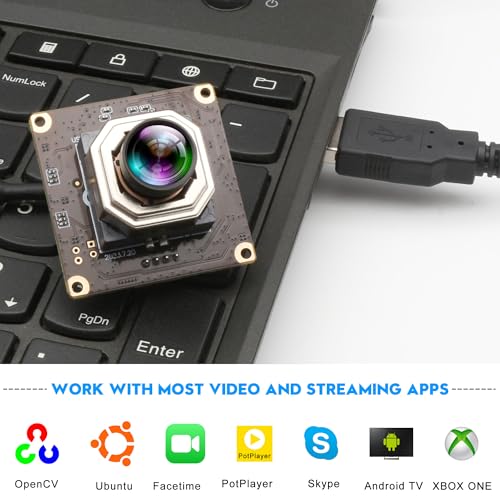 ELP USB Camera Module 4K Autofocus Camera 1080P @ 120fps High Speed Camera 12MP Wide Angle No Distortion Lightburn PC Camera for Industrial Inspection 3D Printer Microscope - Image 8