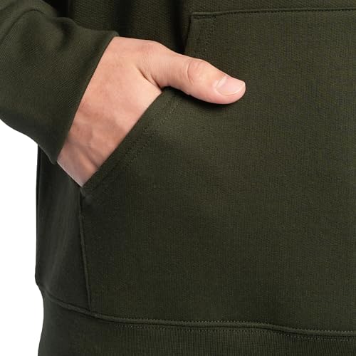 Image of Fruit of the Loom Men's Eversoft Fleece Pullover Hooded Sweatshirt, Moisture Wicking & Breathable