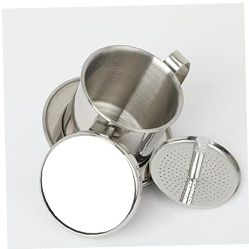 Filterkaffeemaschine, Vietnamesische Kaffeemaschine Filter, Edelstahl-Tasse Tropfkaffeefilter Für Büro, Zuhause… – Bild 3