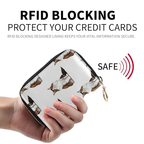 Maine Coon Cats Fur Womens Wallets Small Cute Card Holder RFID Blocking Zip Around Coin Purse Pouch with Zipper2