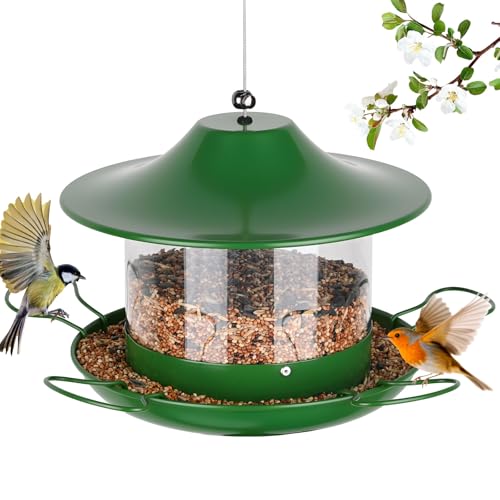 Gaethra Vogelfutterhaus zum Aufhängen, 1800ml Faltbarer...