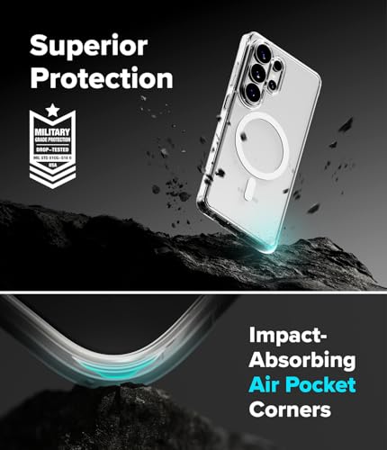 Image of Ringke Fusion for Samsung Galaxy S26 Ultra Case Back Cover [Compatible with MagSafe] [Scratch-Resistant] Slim Transparent Shockproof Bumper Protective - Magnetic Clear