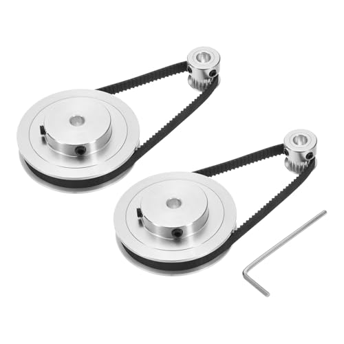 uxcell 2??? GT-2 ?????? 20&80? 6.35mm ???????????????????????? ??250mm??6mm 3D????????? CNC???(20-80T-6.35B-6)