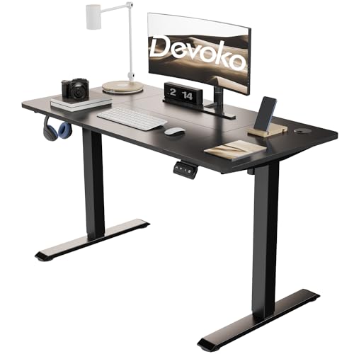 Devoko Escritorio Elevable Eléctrico 120 X 60cm,Escritorio Regulable En Altura Con Gancho, 71-119 Cm, 2 Opciones De Memoria Inteligente, Adecuado Para Estudiar Trabajar Negro Devoko Escritorio Elevable Eléctrico 120 X 60cm,Escritorio Regulable En Altura Con Gancho, 71-119 Cm, 2 Opciones De Memoria Inteligente, Adecuado Para Estudiar Trabajar Negro