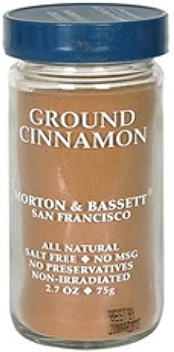 Morton & Basset Spices, Organic Ground Cinnamon, 2.2 Ounce